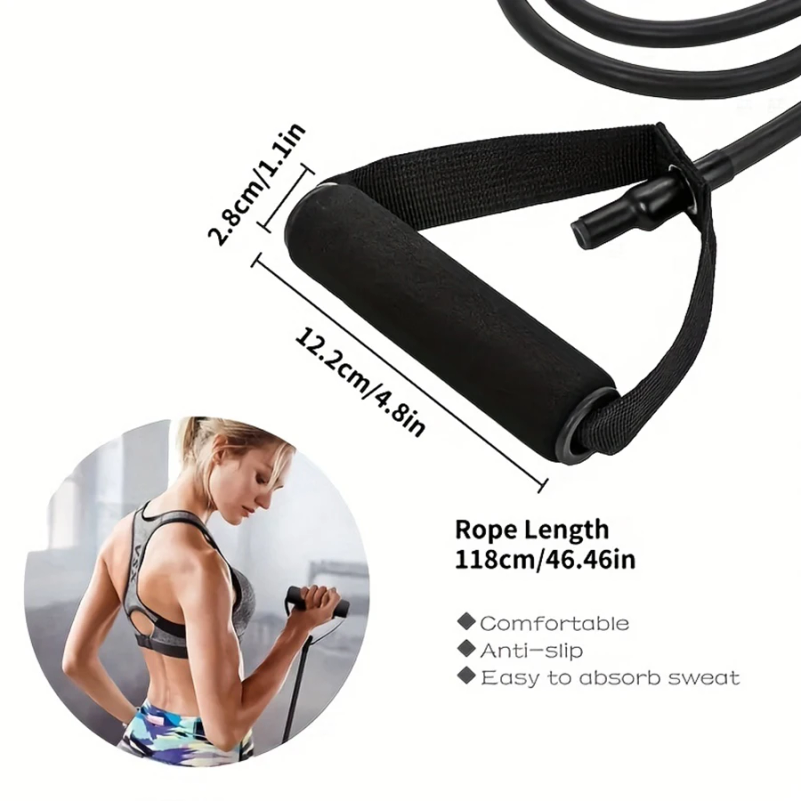 1個入り4段階抵抗バンド、ハンドル付き、自宅トレーニングや筋 - Yoga Fitness Resistance Band のレビューと価格