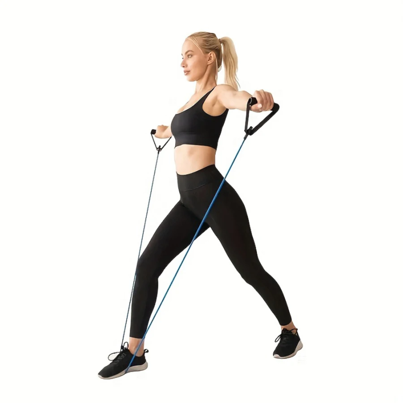 1個入り4段階抵抗バンド、ハンドル付き、自宅トレーニングや筋 - Yoga Fitness Resistance Band のレビューと価格