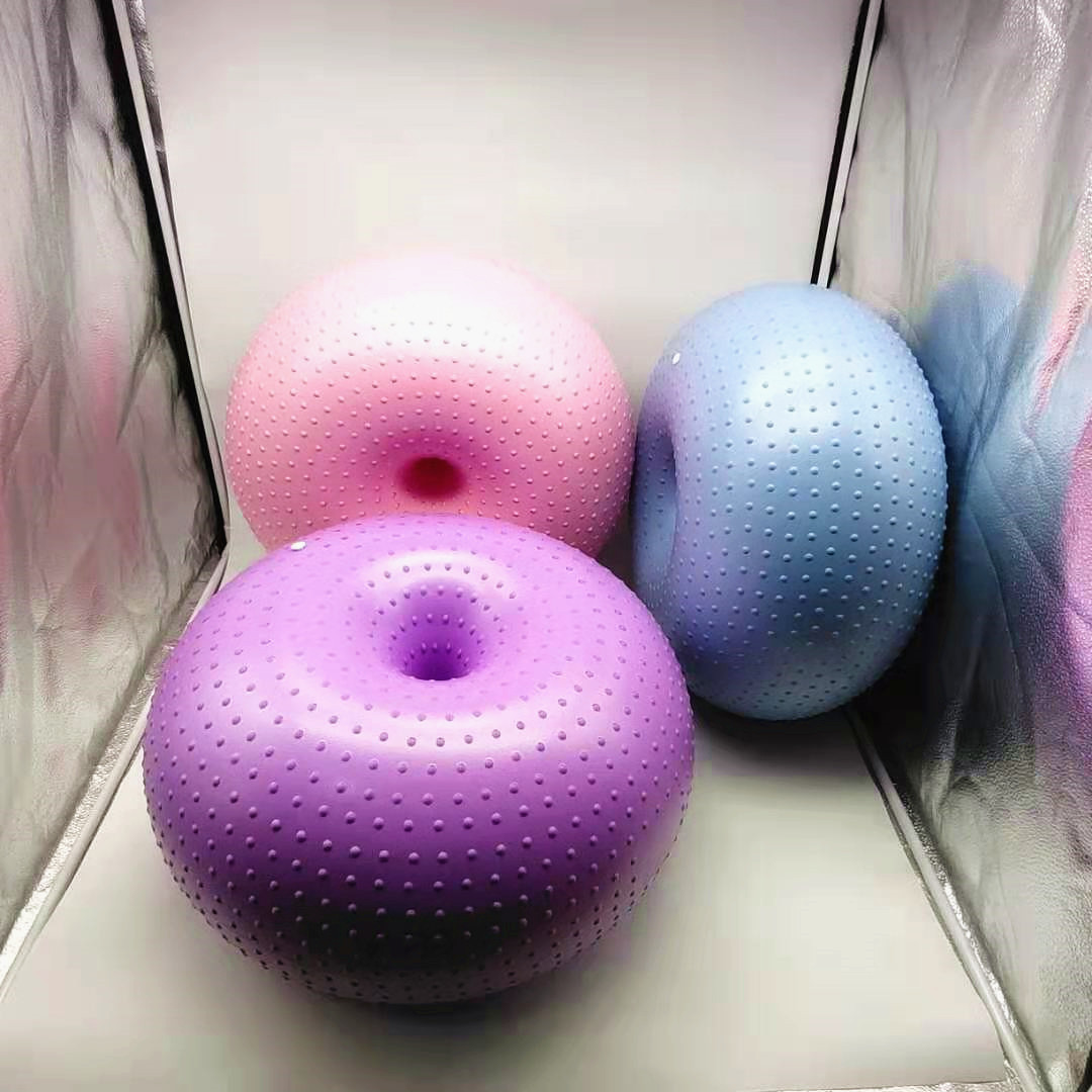 New Yoga Ball Donuts Thickened - Yoga Fitness Apple のレビューと価格