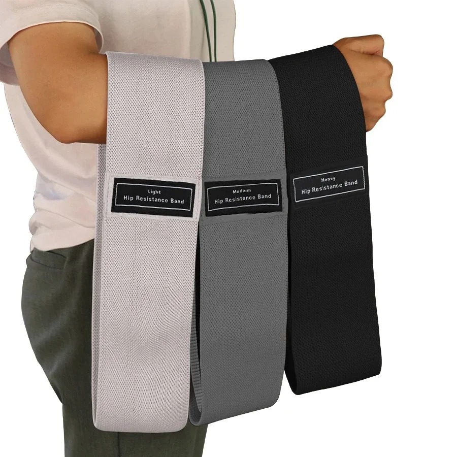 ファブリック抵抗ヒップブーティーバンド臀部太もも弾性トレーニ - Yoga Fitness Resistance Band のレビューと価格